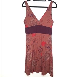 PATAGONIA Margot floral burgundy tank dress large